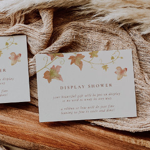 Autumn Leaves Fall Display Shower Enclosure Card