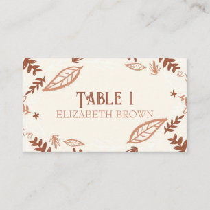Autumn Leaves Fall Place Cards
