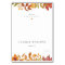 Autumn Leaves Fall Wedding Meal Choice Place Card