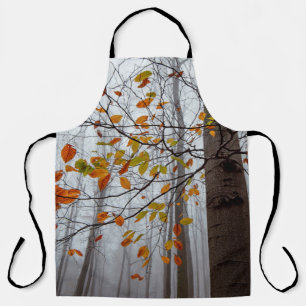 Autumn leaves fallen forest leaf apron