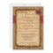 Autumn Leaves, FAUX Burlap Wedding Invitation