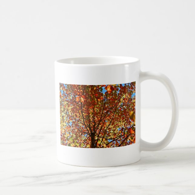 Autumn Leaves Fireworks Coffee Mug (Right)