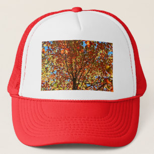 Autumn Leaves Fireworks Trucker Hat