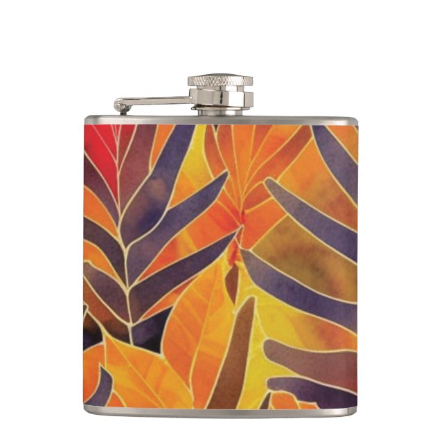 Autumn Leaves Flask (Front)