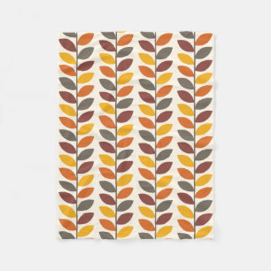 Autumn Leaves Fleece Blanket