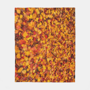 AUTUMN LEAVES FLEECE BLANKET
