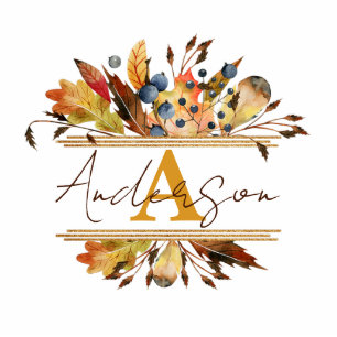 Autumn leaves frame personalised magnet photo sculpture magnet