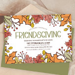 Autumn Leaves Friendsgiving Dinner Invitation<br><div class="desc">Whether you're hosting a laid-back turkey brunch, friend potluck or a lively holiday dinner, this editable Friendsgiving invitation makes planning a breeze. This fall party invite is the go-to choice for any Thanksgiving. Tweak the details to make it truly yours. Your guests will be excited to RSVP to such a...</div>