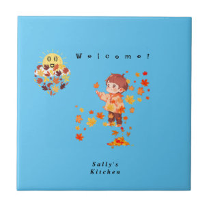 Autumn Leaves Fun Tile