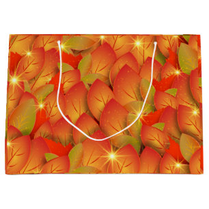 autumn leaves gift bag