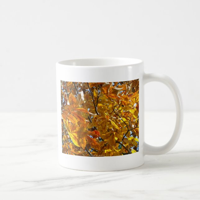 Autumn Leaves Gold Gifts Apparel Collectibles Coffee Mug (Right)