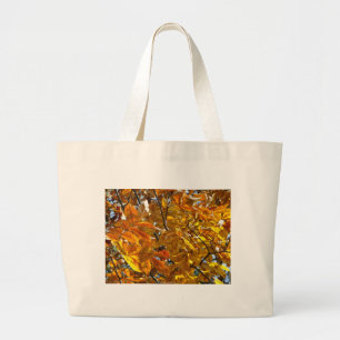 Autumn Leaves Gold Gifts Apparel Collectibles Large Tote Bag