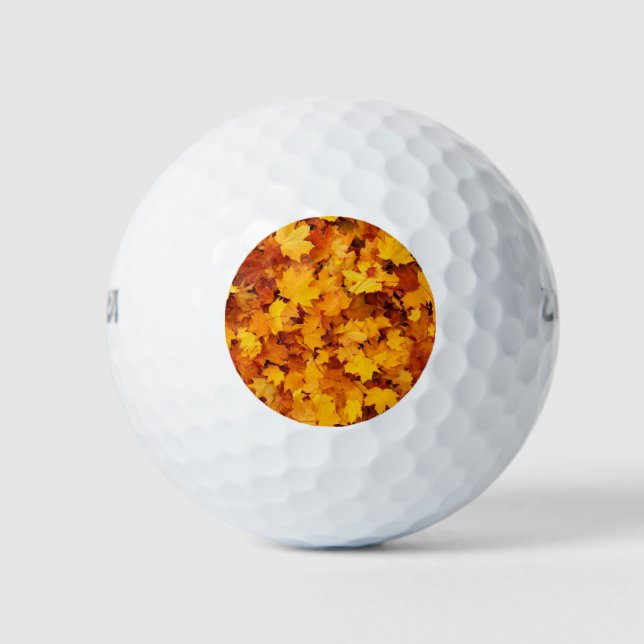 Autumn Leaves Golf Balls (Front)