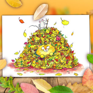 Autumn Leaves Greeting  Card