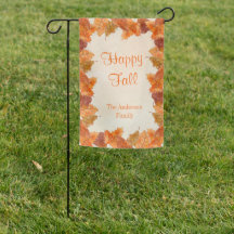 Autumn Leaves 'Happy Fall' Family Name