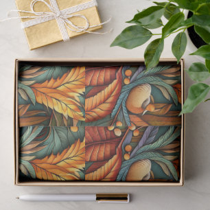 Autumn Leaves Harvest Pattern for Elegant Fall Tissue Paper