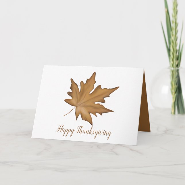 Autumn Leaves  Holiday Card (Front)