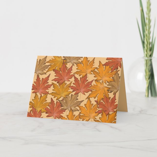 Autumn Leaves  Holiday Card (Front)
