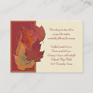 Autumn Leaves II Reception Card