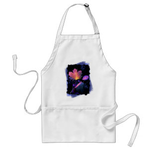 Autumn Leaves in Neon and Blue Standard Apron