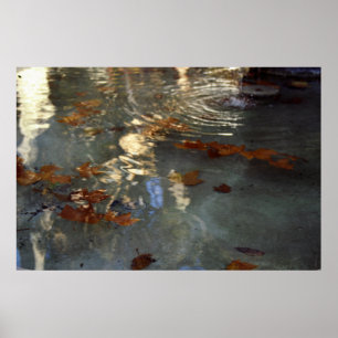 Autumn leaves in Provence Poster