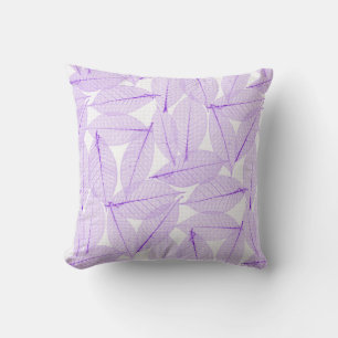 Autumn Leaves in Purple Cushion