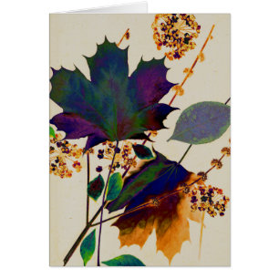 Autumn Leaves in Royal Colors