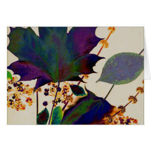 Autumn Leaves in Royal Colors