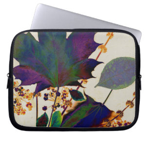 Autumn Leaves in Royal Colors Laptop Sleeve