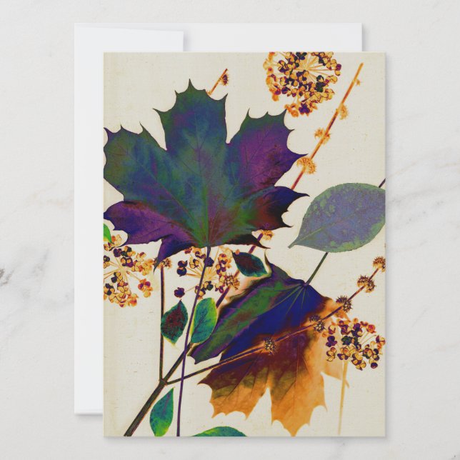 Autumn Leaves in Royal Colours (Front)
