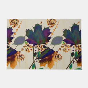 Autumn Leaves in Royal Colours Doormat