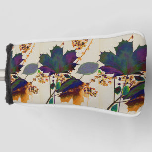 Autumn Leaves in Royal Colours Golf Head Cover