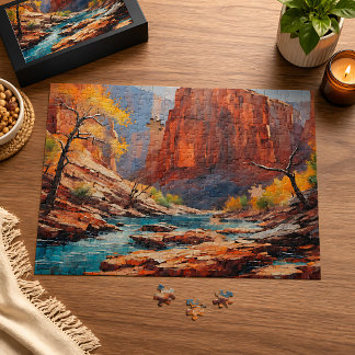 Autumn Leaves in the Canyon Jigsaw Puzzle