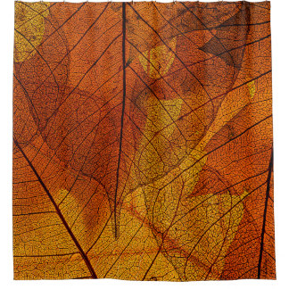 autumn leaves in the detailautumn,background,beaut shower curtain