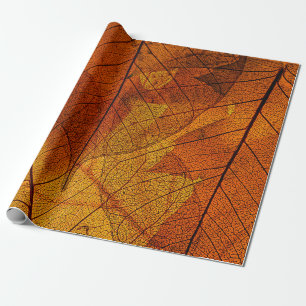 autumn leaves in the detailautumn,background,beaut wrapping paper