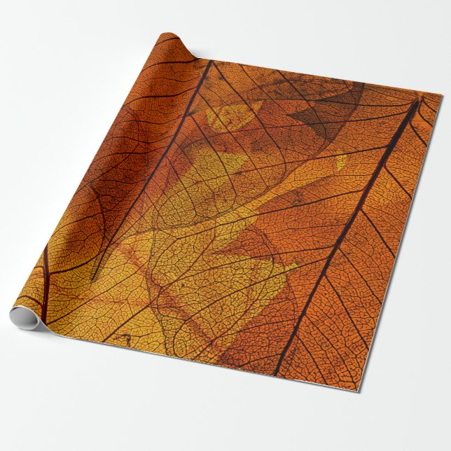 autumn leaves in the detailautumn,background,beaut wrapping paper (Unrolled)