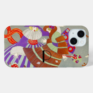 AUTUMN LEAVES IN THE WIND /BEAUTY FASHION MONOGRAM iPhone 15 CASE