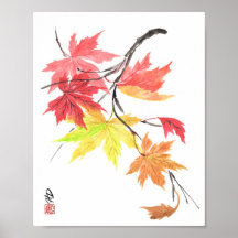 Autumn Leaves in the Wind