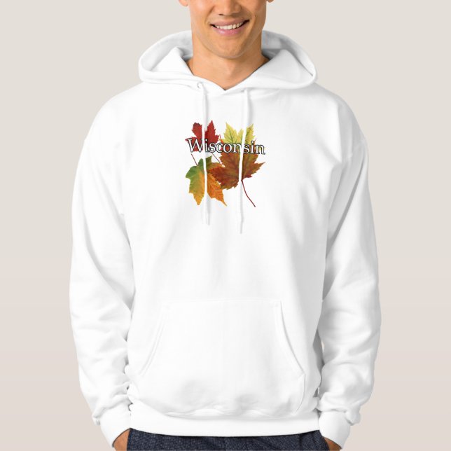 AUTUMN LEAVES IN WISCONSIN HOODIE (Front)