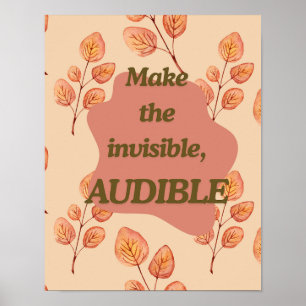 Autumn Leaves Inspirational Quote Wall Art Decor