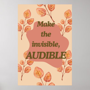 Autumn Leaves Inspirational Quote Wall Art Decor