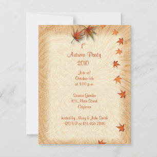 Autumn Leaves Invitation