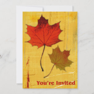 Autumn Leaves Invitation