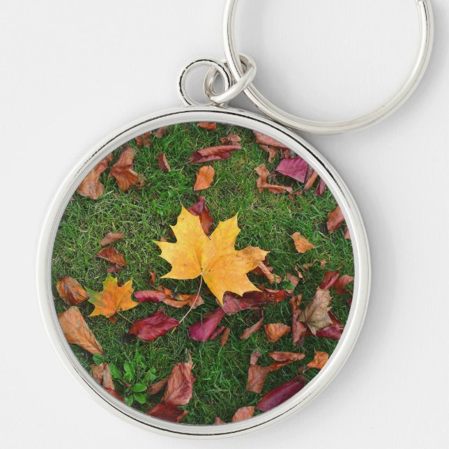 Autumn Leaves Key Ring (Front)