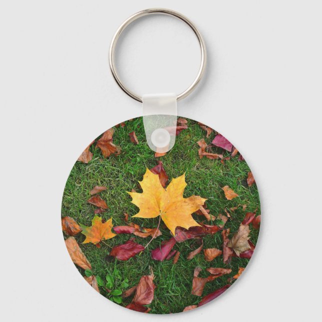 Autumn Leaves Key Ring (Front)