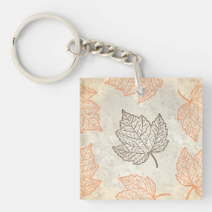 Autumn leaves key ring