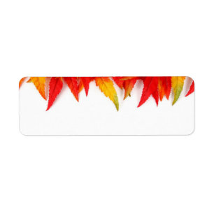 Autumn Leaves Label