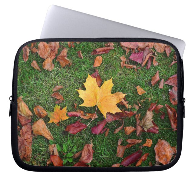 Autumn Leaves Laptop Sleeve (Front)