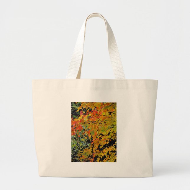 Autumn Leaves Large Tote Bag (Front)