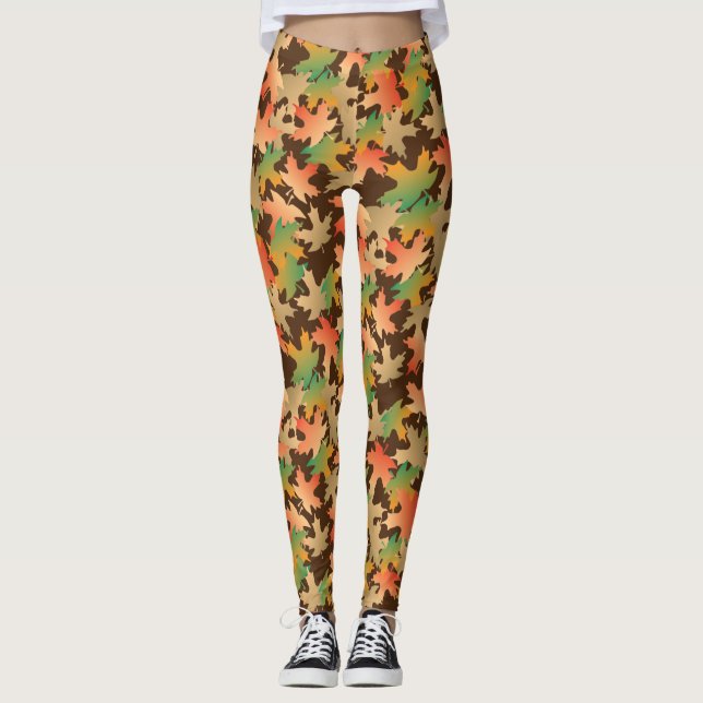 Autumn Leaves Leggings (Front)